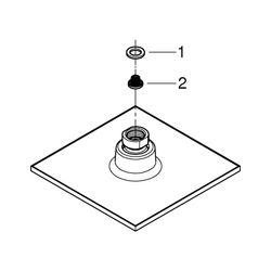 Grohe Euphoria Cube Kopfbrause, 1 Strahlart, max. Durchfluss 8l/min bei 3 bar, Chrom, 2... GROHE-27705000 4005176907166 (Abb. 1)