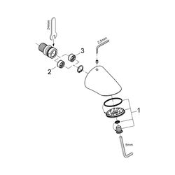 Grohe Sportkopfbrause Relexa 70, 1 Strahlart, Durchflussbegrenzer 9l/min und 12l/min, d... GROHE-28002000 4005176858796 (Abb. 1)