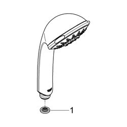 Grohe Relexa 100 Five Handbrause DN 15 5 Strahlarten, Chrom, 28796000... GROHE-28796000 4005176824296 (Abb. 1)