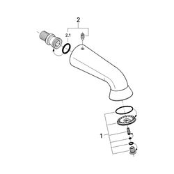 Grohe Kopfbrause Relexa 60, DN 15 SpeedClean, Chrom, 28948000... GROHE-28948000 4005176209871 (Abb. 1)