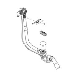 Grohe Talentofill Wannenfüll-, Ab- und Überlaufgarnitur für Normalbadew, zur Kombinatio... GROHE-28990000 4005176174025 (Abb. 1)