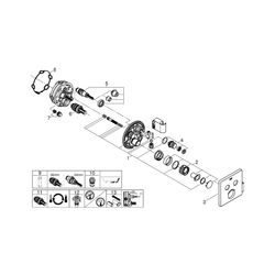 Grohe Grohtherm SmartControl UP-Thermostat, eckig, FMS für Rapido SmartBox, 2 Absperrve... GROHE-29125000 4005176413315 (Abb. 1)