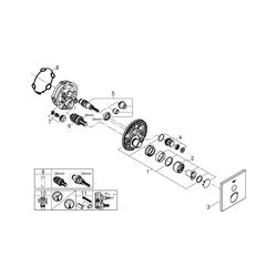Grohe SmartControl Unterputzmischer, mit 1 Absperrventil, Fertigmontageset für Rapido S... GROHE-29147000 4005176413438 (Abb. 1)