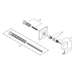 Grohe Allure Brilliant Unterputzventil Oberbau, Fertigmontageset, Chrom, 29398000... GROHE-29398000 4005176754166 (Abb. 1)