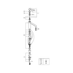 Grohe Eurosmart Care Einhand-Waschtischbatterie, 1-Loch-Montage, hoher Auslauf, glatter... GROHE-30208000 4005176927836 (Abb. 1)