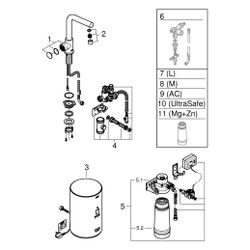 Grohe Armatur und Boiler Grohe Red Mono, Größe M, L-Auslauf, 1-Loch-Montage, Chrom, 303... GROHE-30339001 4005176414183 (Abb. 1)