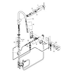 Grohe Minta Touch Elektronische 1-Loch-Einhand-Spültischbatterie, C-Auslauf, Chrom, her... GROHE-31358002 4005176465000 (Abb. 1)
