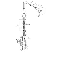 Grohe Zedra SmartControl Spültischbatterie, 1-Loch-Montage, Volumensteuerung und Temper... GROHE-31593002 4005176521942 (Abb. 1)