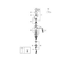 Grohe Eurosmart Care Einhand-Spültischbatterie, 1-Loch-Montage, hoher schwenkbarer Rohr... GROHE-32787000 4005176871870 (Abb. 1)
