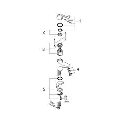Grohe Eurosmart Care Einhand-Sicherheitsmisch-Waschtischbatterie, Einloch, glatter Körp... GROHE-32789000 4005176871894 (Abb. 1)