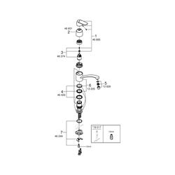 Grohe Eurosmart Einhand-Spültischbatterie Cosmopolitan, flacher Auslauf, Chrom, 3284200... GROHE-32842000 4005176874833 (Abb. 1)