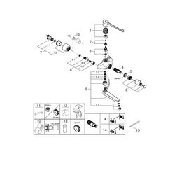 Grohe Grohtherm Special Thermostat-Waschtischbatterie, für Armhebelbetätigung, Wandmont... GROHE-34020001 4005176990984 (Abb. 1)