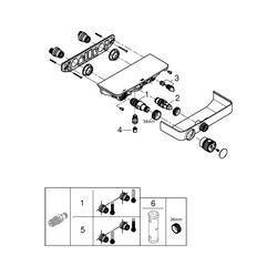 Grohe Grohtherm SmartControl Thermostat-Brausebatterie, Wandmontage, Chrom, 34719000... GROHE-34719000 4005176457654 (Abb. 1)