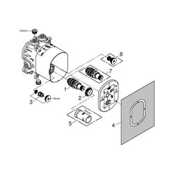 Grohe Rapido T Universal-Thermostatbatterie, Unterputz, für Fertigmontageset, Grohtherm... GROHE-35500000 4005176831522 (Abb. 1)