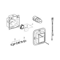 Grohe Unterputz-Einbaukasten für vorgemischtes/Kaltwasser für Waschtisch-Infrarot-Ferti... GROHE-36264001 4005176416279 (Abb. 1)