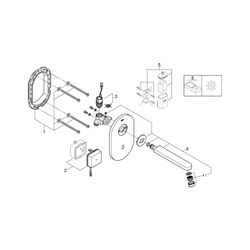 Grohe Infrarot-Elektronik für Waschtisch-Wandarmatur Eurosmart CE, ohne Mischung, Trafo... GROHE-36273000 4005176893216 (Abb. 1)