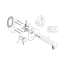Grohe Infrarot-Elektronik für Waschtisch-Wandarmatur Eurosmart CE, Ausl. 232mm, ohne Mi... GROHE-36334SD0 4005176896705 (Abb. 1)