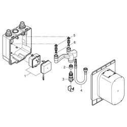 Grohe Eurosmart CE Unterputz-Einbaukasten, mit verdeckter, voreinstellbarer thermostati... GROHE-36336001 4005176991769 (Abb. 1)