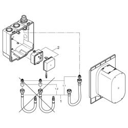 Grohe EuroPro Unterputz-Einbaukasten CE ohne Mischung für Waschtisch-Infrarot-Fertigmon... GROHE-36337001 4005176595417 (Abb. 1)