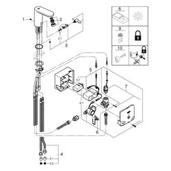 Grohe Infrarot-Elektronik für Waschtisch Powerbox Eurosmart CE, mit Mischung, variabel ... GROHE-36386001 4005176311673 (Abb. 1)