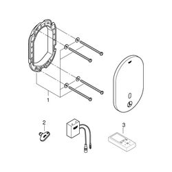 Grohe Infrarot-Elektronik für Brausethermostat Eurosmart Cosmopolitan E Bluetooth, Wand... GROHE-36415000 4005176320590 (Abb. 1)
