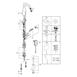 Grohe Essence Infrarot-Elektronik-Waschtischarmatur, DN 15, 230V, mit Mischung und vari... GROHE-36444000 4005176415661 (Abb. 1)