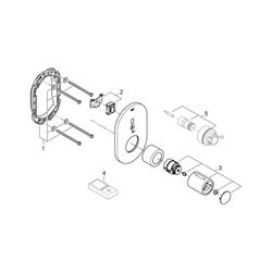Grohe Infrarot-Elektronik für Brausethermostat Eurosmart Cosmopolitan E Special, Fertig... GROHE-36456000 4005176494758 (Abb. 1)