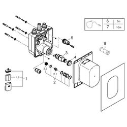 Grohe Unterputzkörper Eurosmart CE für Brause, passend zu Infrarot-Fertigmontageset 36 ... GROHE-36458000 4005176494772 (Abb. 1)