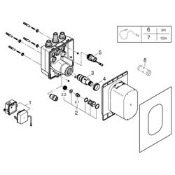 Grohe Unterputzkörper Eurosmart CE für Brause, thermostatische Mischung für Infrarot-Fe... GROHE-36459000 4005176576188 (Abb. 1)