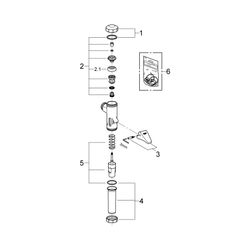 Grohe Voll-Automatic-Spüler DAL DN 20, für WC, Aufputz, Messing, Chrom, 37141000... GROHE-37141000 4005176143113 (Abb. 1)