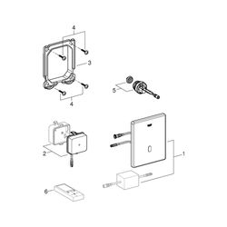 Grohe Tectron Skate Infrarot-Elektronik für Urinal, Fertigmontageset für Rapido U, mit ... GROHE-37321SH1 4005176929519 (Abb. 1)