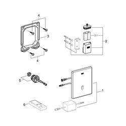 Grohe Tectron Skate Infrarot-Elektronik für Urinal, Fertigmontageset für Rapido U/Rapid... GROHE-37324001 4005176929526 (Abb. 1)