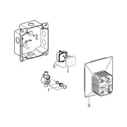 Grohe Urinal-Rohbauset Rapido U, manuelle Betätigung oder Tectron Infrarot-Elektronik, ... GROHE-37338000 4005176837920 (Abb. 1)