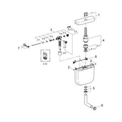 Grohe WC-Spülkasten Aufputz Alpinweiß, 37355SH0... GROHE-37355SH0 4005176848629 (Abb. 1)