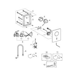 Grohe Tectron Rondo Infrarot-Elektronik für Urinal, 6V Lithium-Batterie, CR-P2, Chrom, ... GROHE-37421000 4005176935572 (Abb. 1)