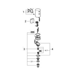 Grohe Aufputz-Umrüsteinheit Tectron für Urinal-Spüler 37021/Varianten, Chrom, 37427000... GROHE-37427000 4005176935695 (Abb. 1)