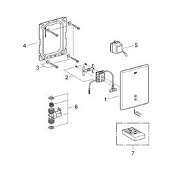 Grohe Tectron Skate Infrarot-Elektronik für Urinal, Fertigmontageset für Rohbauset, Wan... GROHE-37749SD0 4005176228681 (Abb. 1)