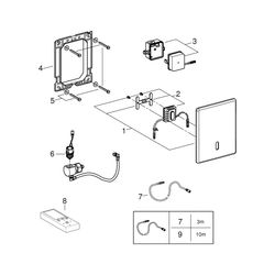 Grohe Tectron Skate Infrarot-Elektronik für WC-Druckspüler, mit Trafo 100-230V AC, 50-6... GROHE-38393SD1 4005176929564 (Abb. 1)