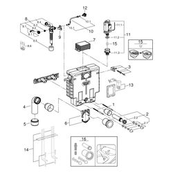 Grohe WC-Element Uniset BH 0,82m Spülkasten 6-9 Liter Betätigung vorn/oben, 38415001... GROHE-38415001 4005176866173 (Abb. 1)