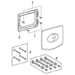 Grohe Chiara/Sentosa WC-Betätigung, 2-Mengen-Spülung oder Start-Stopp-Betätigung, für p... GROHE-38540000 4005176807091 (Abb. 1)