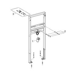 Grohe Waschtisch-Element Rapid SL, 1,13m Bauhöhe, für Einlochbatterie, für Vorwand- ode... GROHE-38557001 4005176863783 (Abb. 1)