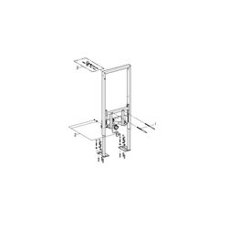 Grohe Bidet-Element Rapid SL, 1,13m Bauhöhe, für Einzelmontage, 2 schallged. Armaturena... GROHE-38581001 4005176863745 (Abb. 1)