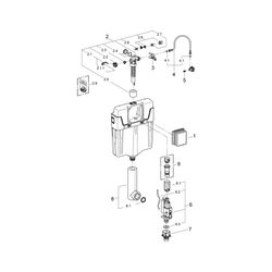 Grohe WC-Spülkasten, Wandeinbau, 6-9 Liter einstellbar, Start/Stopp oder 2 Mengen, 3866... GROHE-38661000 4005176294907 (Abb. 1)