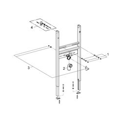 Grohe Waschtisch-Element Rapid SL Projekt, 1,13m Bauhöhe, Einlochbatterie, Vorwand- ode... GROHE-38731000 4005176836046 (Abb. 1)