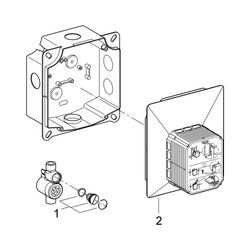Grohe Urinal-Rohbauset Rapido UMB, manuelle Betätigung oder Tectron Infrarot-Elektronik... GROHE-38787000 4005176855689 (Abb. 1)
