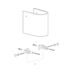 Grohe Halbsäule Euro Keramik für Waschtisch, Alpinweiß, 39201000... GROHE-39201000 4005176344947 (Abb. 1)