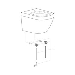 Grohe Wand-Tiefspül-WC Euro Keramik, Ausladung 49cm, Abgang waagerecht, spülrandlos, fü... GROHE-39206000 4005176344992 (Abb. 1)