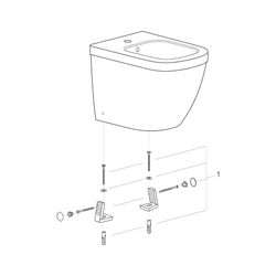Grohe Euro Keramik, Standbidet, 1 Hahnloch, mit Überlauf, Sanitärkeramik, Alpinweiß, 39... GROHE-39340000 4005176423697 (Abb. 1)