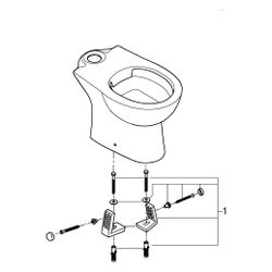 Grohe Bau Keramik Stand-WC-Kombination, Tiefspüler, Abgang waagerecht, spülrandlos, aus... GROHE-39349000 4005176449659 (Abb. 1)