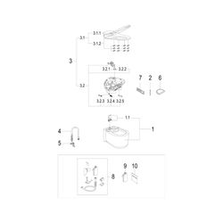 Grohe Sensia Arena Dusch-WC, Komplettanlage, für Unterputzspülkästen, spülrandlos, Wand... GROHE-39354SH1 4005176470448 (Abb. 1)